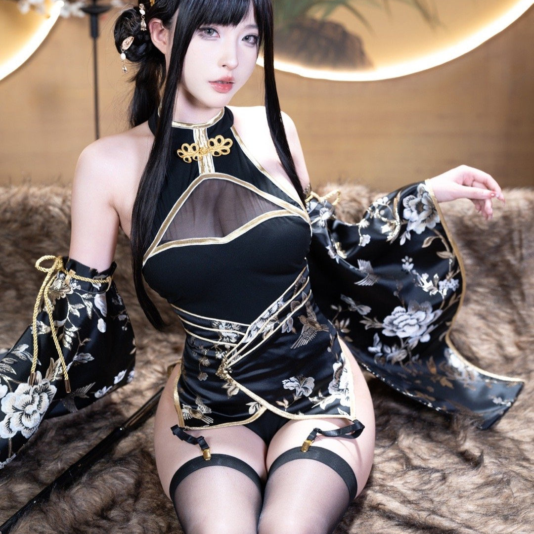 セクシーなハイレグロイヤルチャイナコスプレ セクシー和風浴衣コスプレ【MoliTEA】