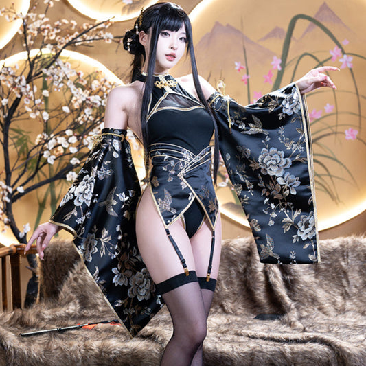 セクシーなハイレグロイヤルチャイナコスプレ セクシー和風浴衣コスプレ【MoliTEA】