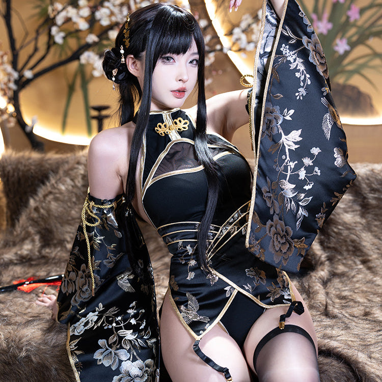 セクシーなハイレグロイヤルチャイナコスプレ セクシー和風浴衣コスプレ【MoliTEA】