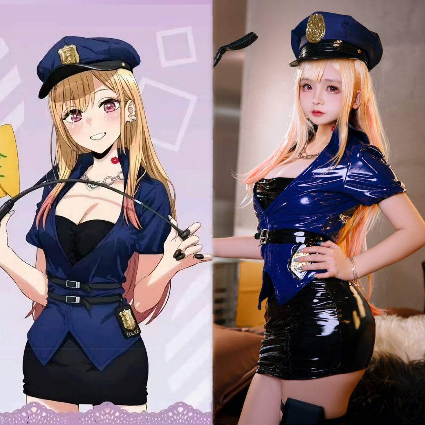喜多川海夢 エナメルポリスガールコスプレ 着せ恋コスプレ【歪萌舍】