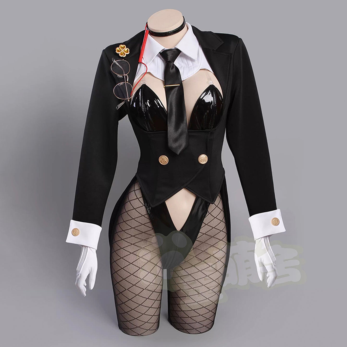 【予約】NIKKE エード セクシーエージェントバニーガールコスプレ13点セット テールジャケット ハイレグレオタード【歪萌舍】