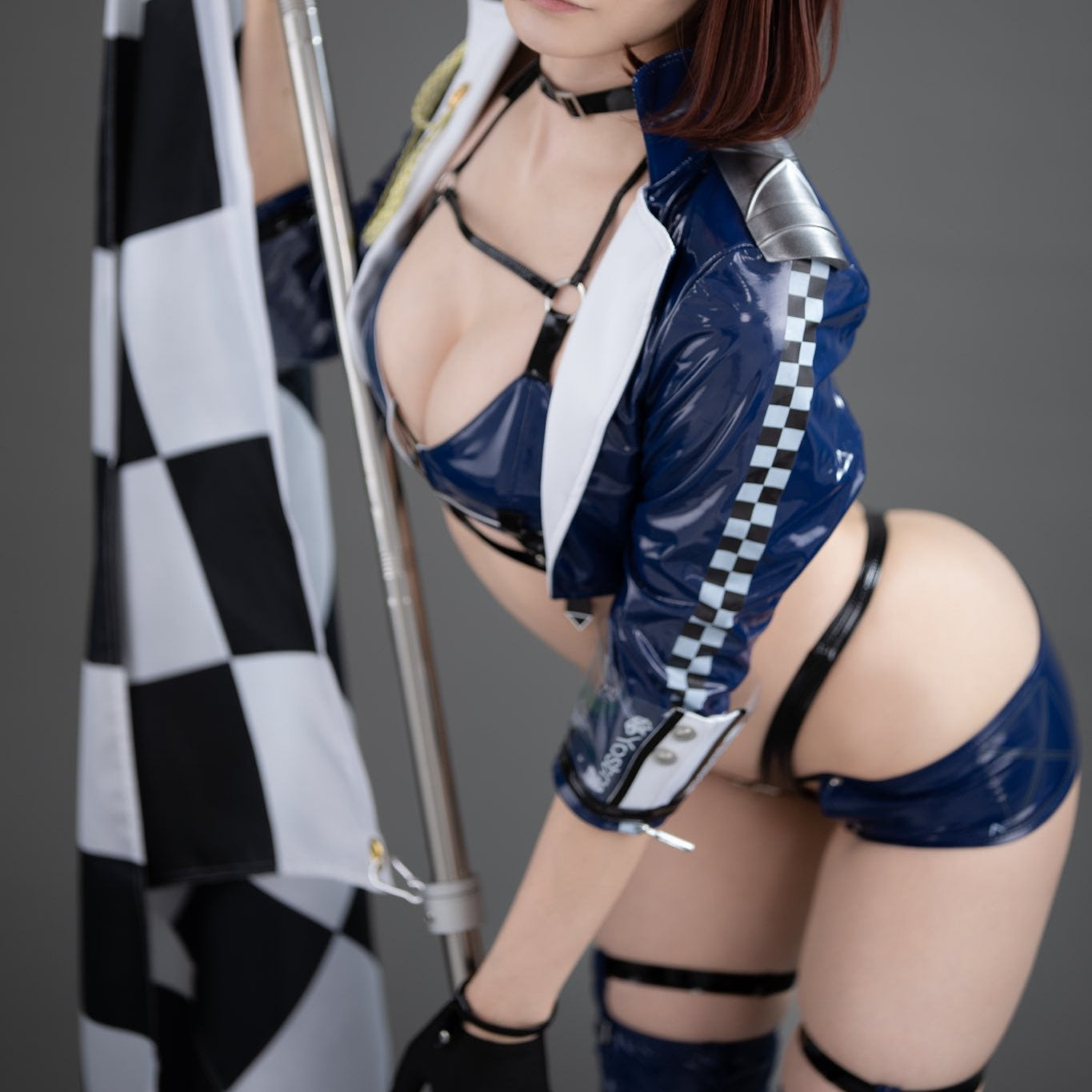 アズールレーン ボルチモアポリス風エナメルレーシングガールコスプレ RQ風【歪萌舍】
