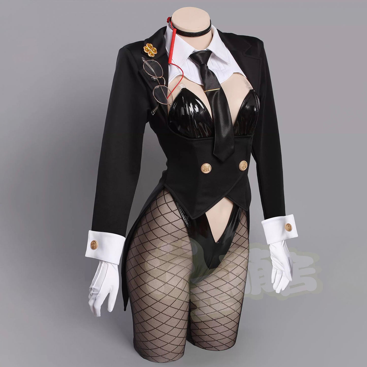 【予約】NIKKE エード セクシーエージェントバニーガールコスプレ13点セット テールジャケット ハイレグレオタード【歪萌舍】