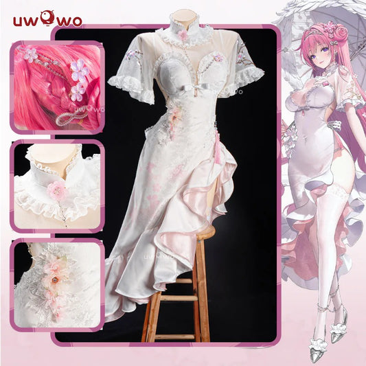 【予約】NIKKE ドロシーチャイナコスプレ 華やかな桜刺繍チャイナ セクシーバックレス【Uwowo】