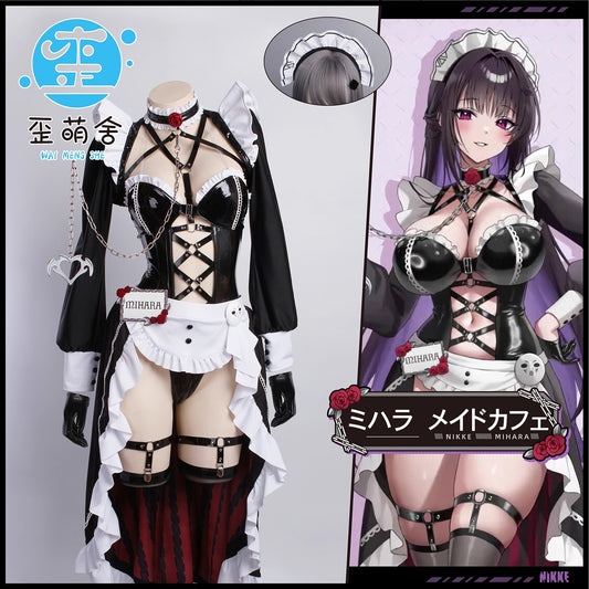 【予約】NIKKE ボンデージ風ミハラメイドカフェコスプレ【歪萌舍】