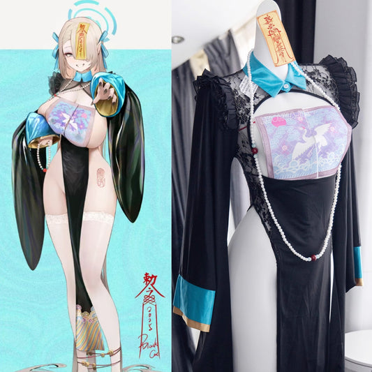 明日奈風セクシースリット中華風キョンシーコスプレ【火華家】