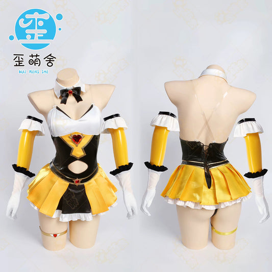 ブラダス2 魔法少女オリヴィエ風 エナメルレオタードスカート【歪萌舍】