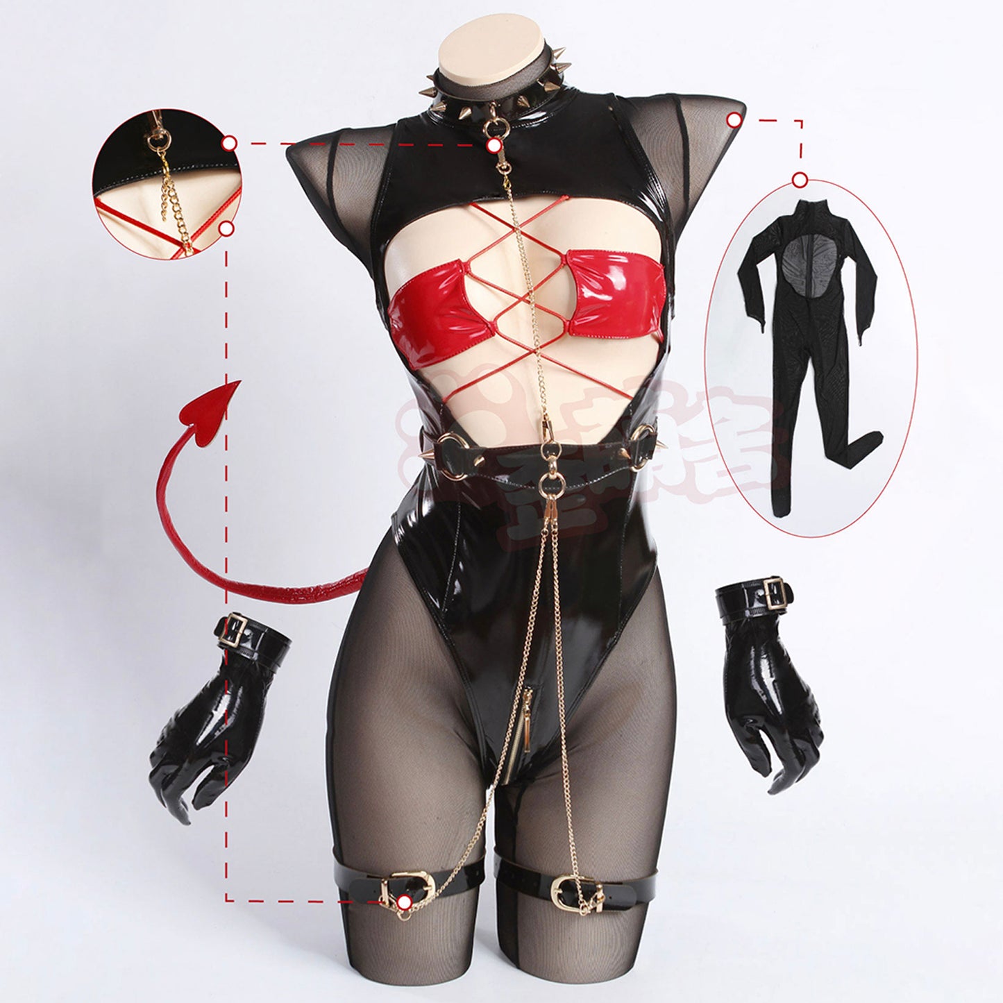アズールレーン レーゲンスブルクコスプレ セクシー小悪魔ボディスーツとレオタード 【歪萌舍】