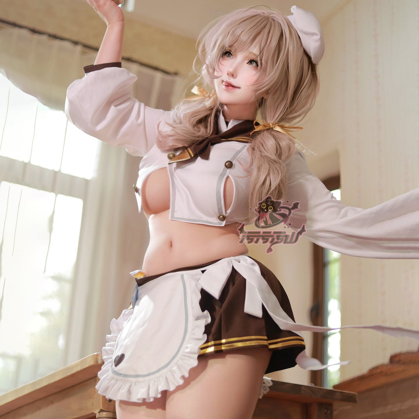 NIKKE ブレッディコスプレ 可愛い制服風シェフコスプレ11点セット セクシーメイドコスプレ【汚汚汚山】