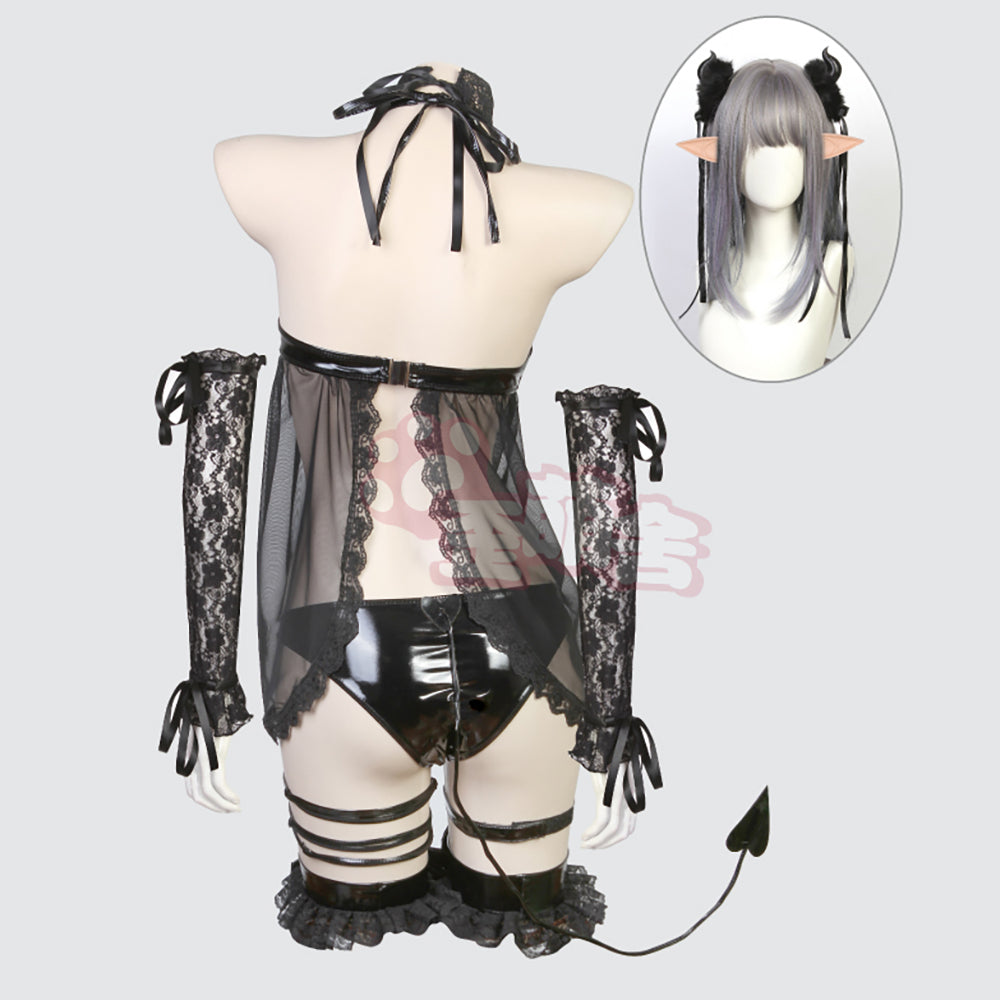 喜多川海夢 透け透け小悪魔ランジェリーコスプレ セクシーサキュバス 着せ恋コスプレ【歪萌舍】NO.044