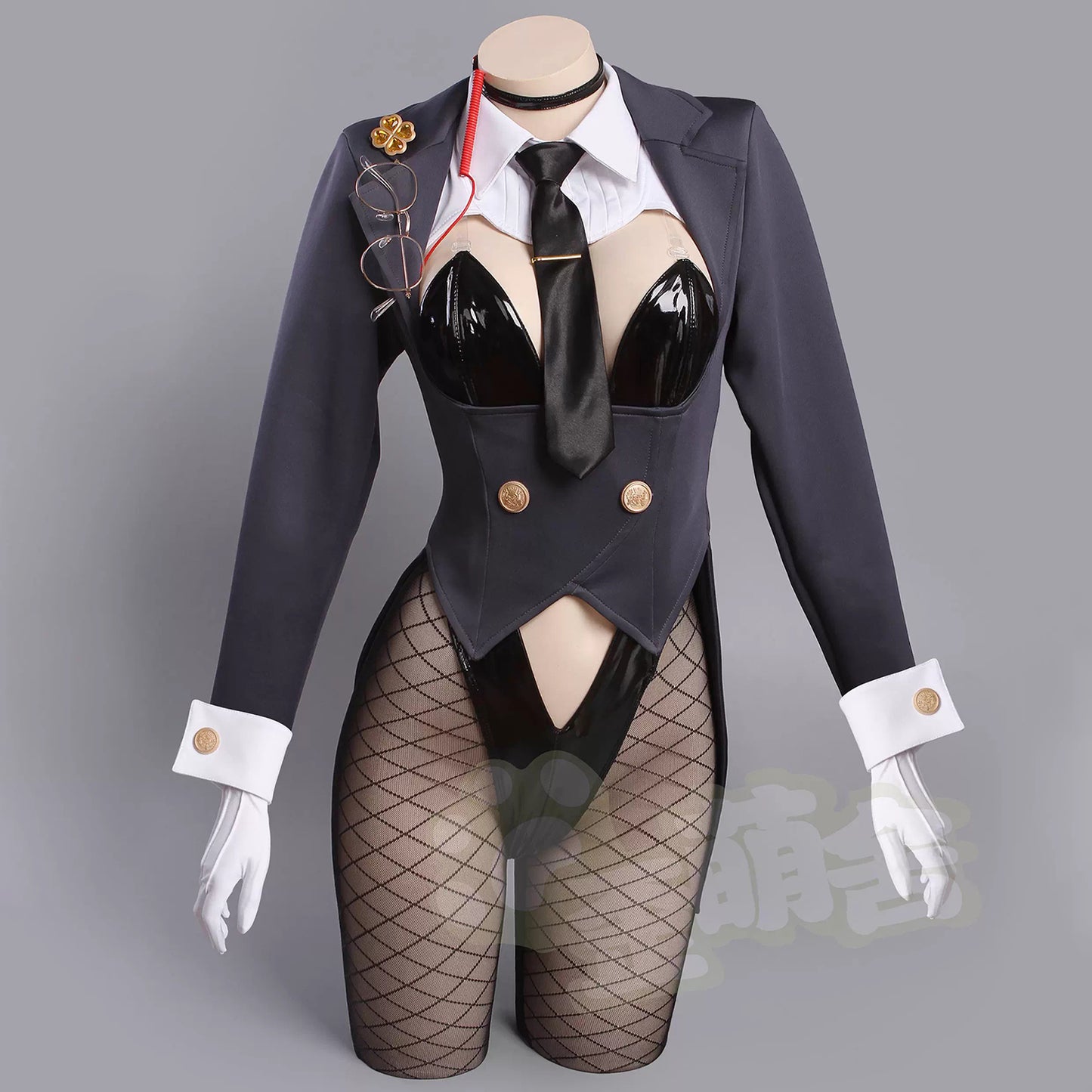 【予約】NIKKE エード セクシーエージェントバニーガールコスプレ13点セット テールジャケット ハイレグレオタード【歪萌舍】