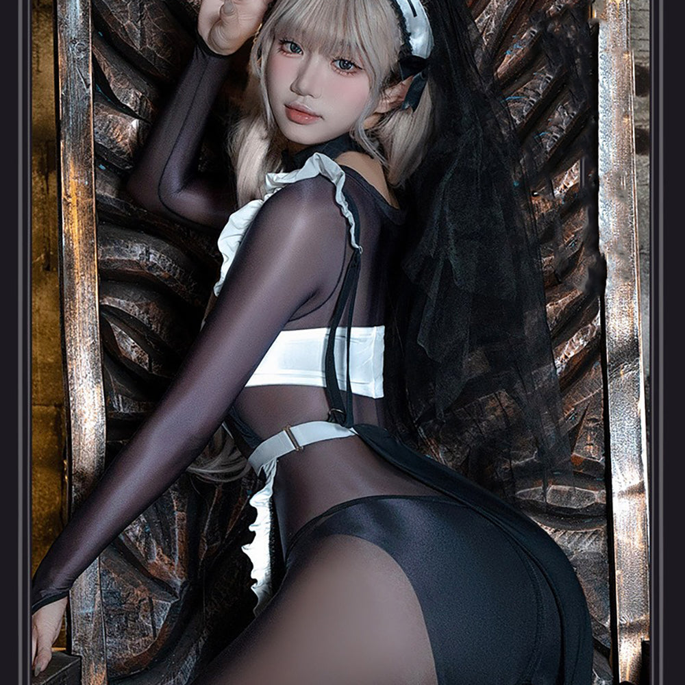 透け感シースルー全身タイツのセクシーシスターコスプレ【FEE ET MOI】