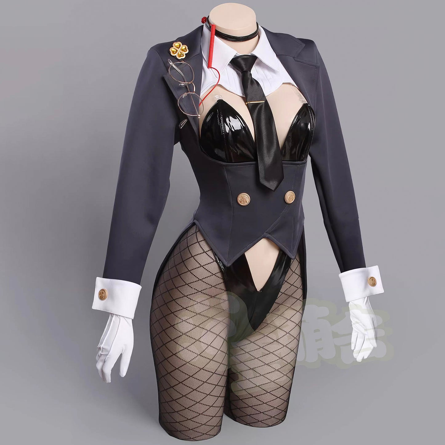 【予約】NIKKE エード セクシーエージェントバニーガールコスプレ13点セット テールジャケット ハイレグレオタード【歪萌舍】