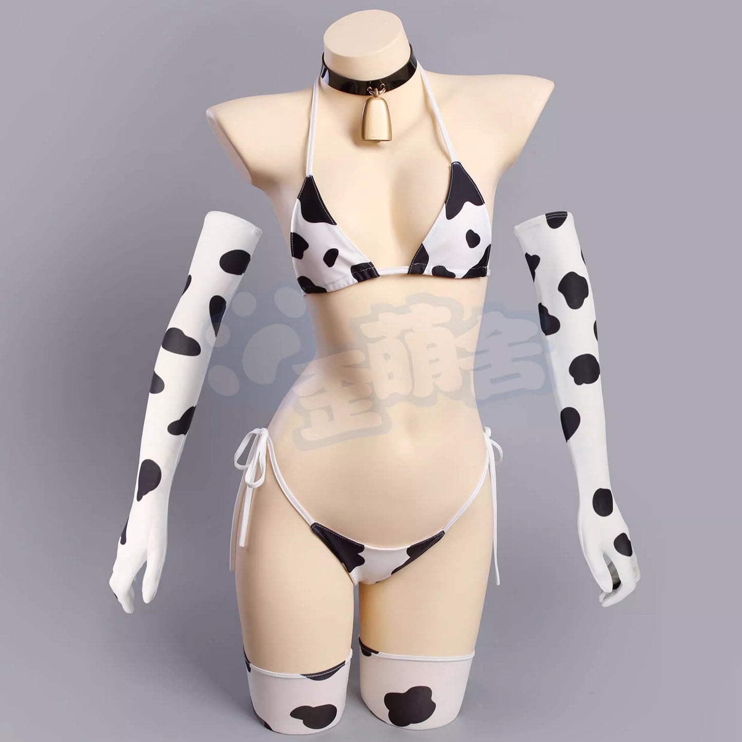 【予約】セクシー可愛らしいミルキー牛娘コスプレ 牛柄極小ビキニコスプレ【歪萌舍】
