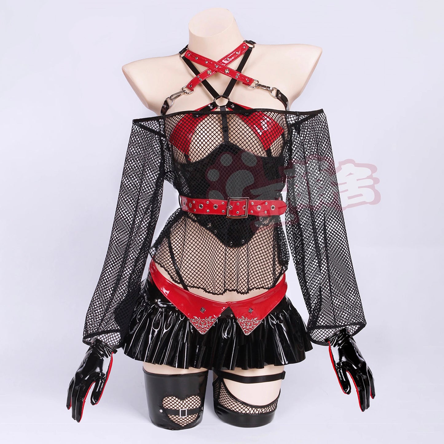 サイバーパンク風ストリートエンジェルコスプレセット【歪萌舍】