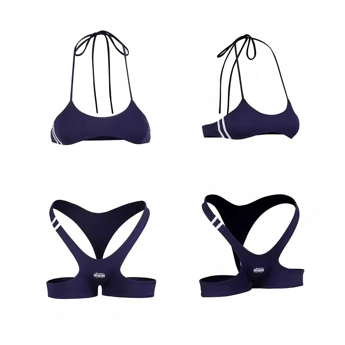 半乳見えてるエッチなスクール水着風極上セクシービキニセット【得体社】