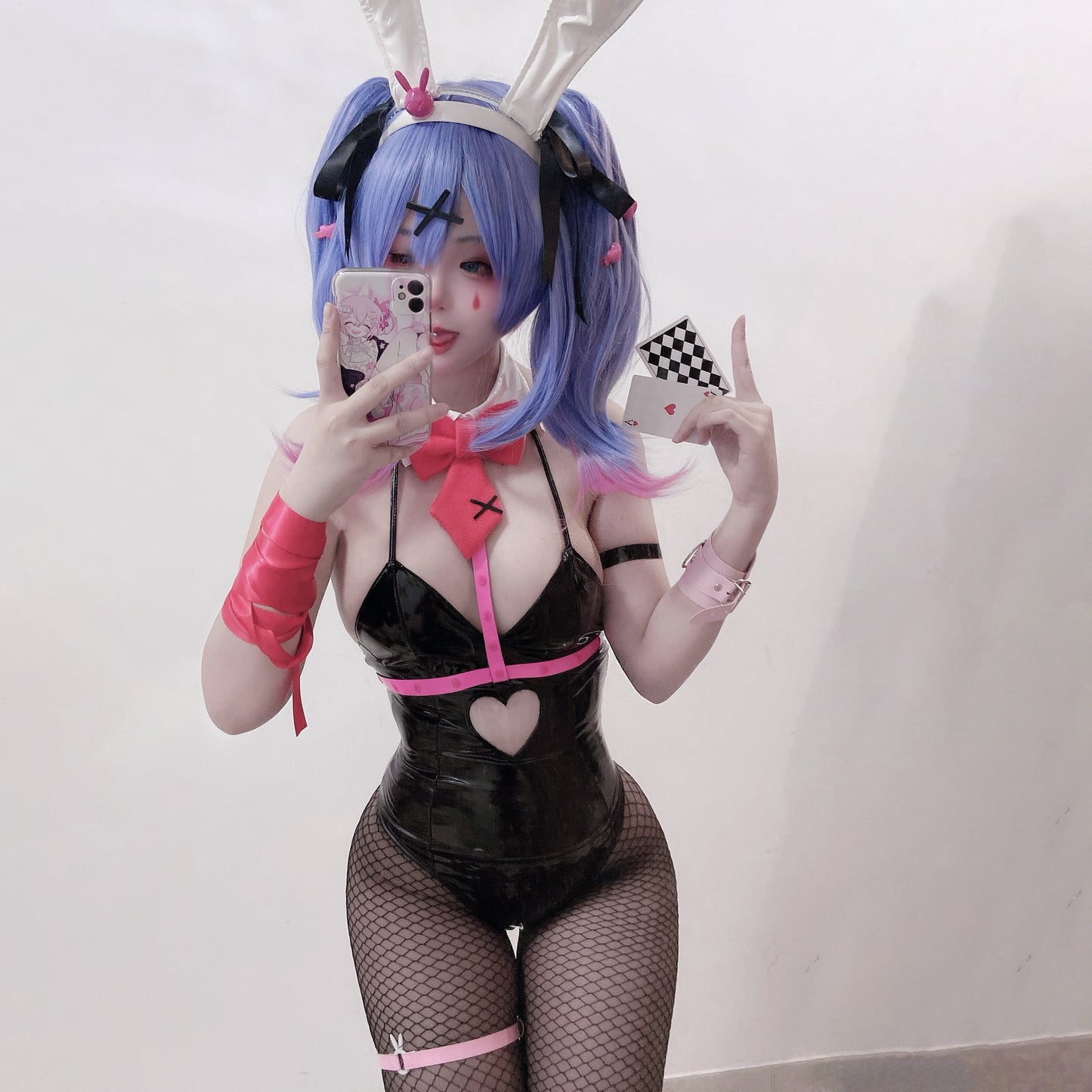 初音ミクラビットホールバニーガールレオタードコスプレ【歪萌舍】