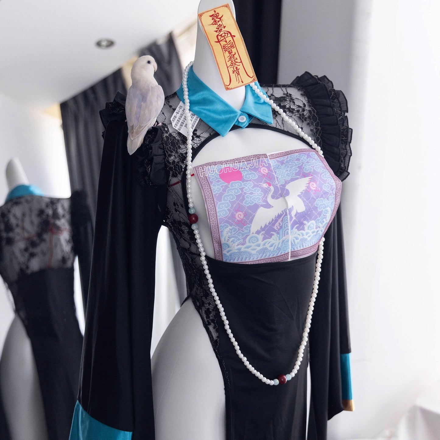 明日奈風セクシースリット中華風キョンシーコスプレ【火華家】