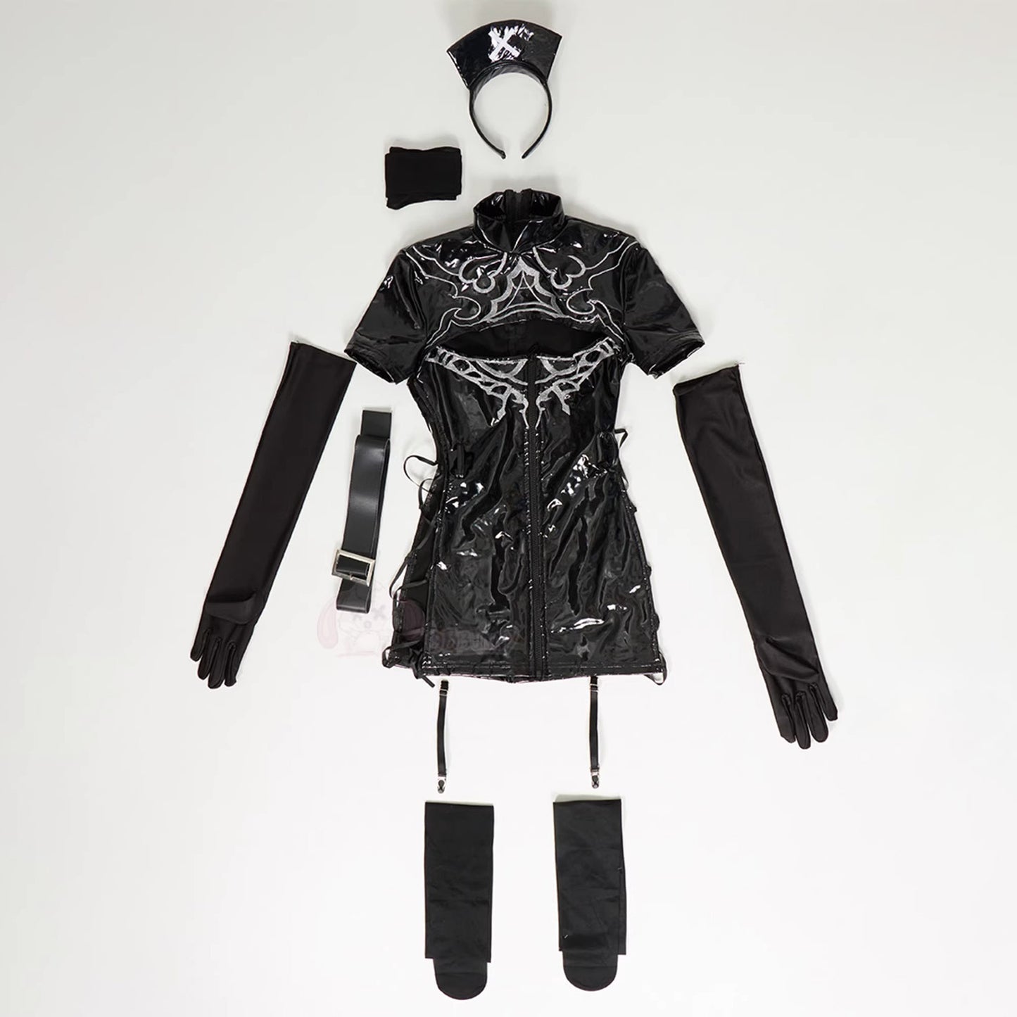 【予約】ニーア オートマタ 2B風光沢エナメルダークナースコスプレ【Bbunny】