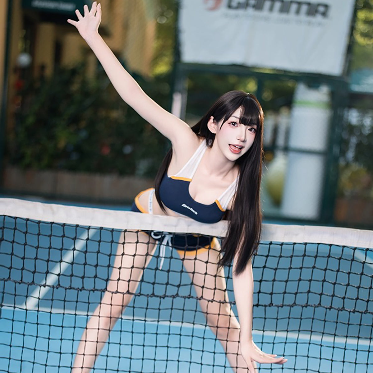 スポーティーかつセクシーなスポーツコスチューム2点セット【得体社】