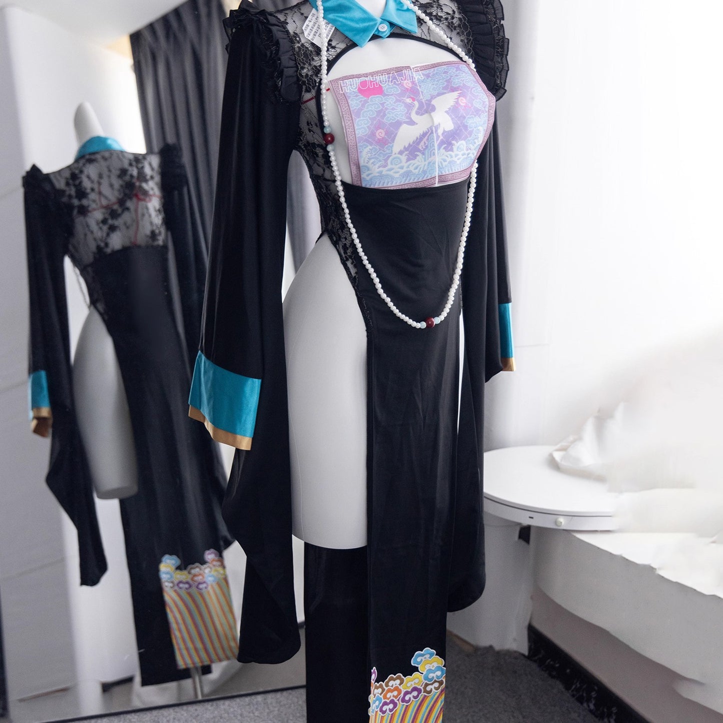 明日奈風セクシースリット中華風キョンシーコスプレ【火華家】