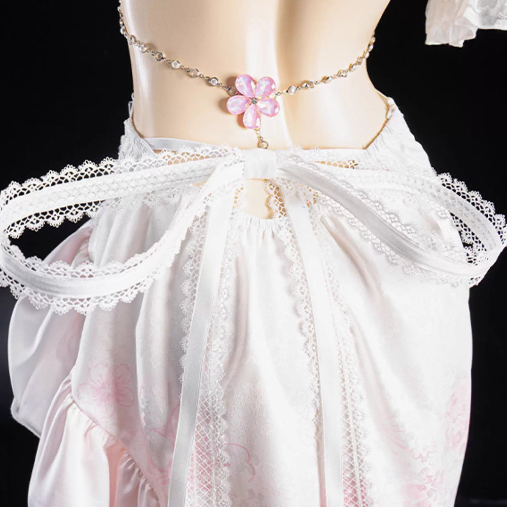 【予約】NIKKE ドロシーチャイナコスプレ 華やかな桜刺繍チャイナ セクシーバックレス【Uwowo】