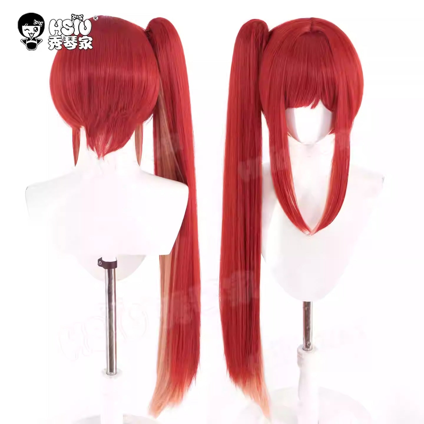 NIKKE ラピウィッグ ラピレッドフレーバーコスプレ用ウィッグ 鬘 ウィッグネット付き ワインレッド