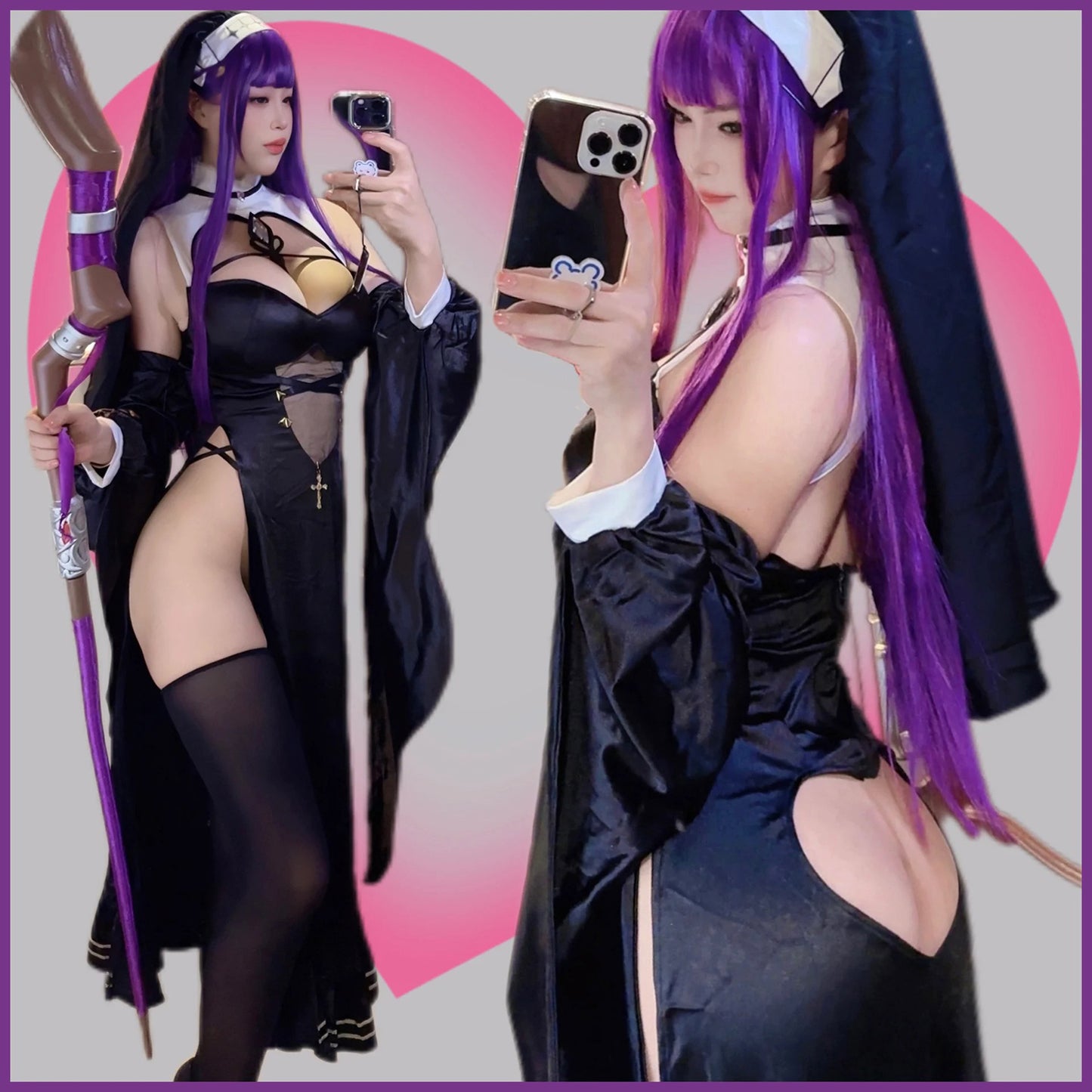 葬送のフリーレン フェルンセクシーオープンヒップシスターコスプレ【火華家】
