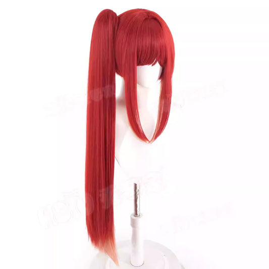 NIKKE ラピウィッグ ラピレッドフレーバーコスプレ用ウィッグ 鬘 ウィッグネット付き ワインレッド