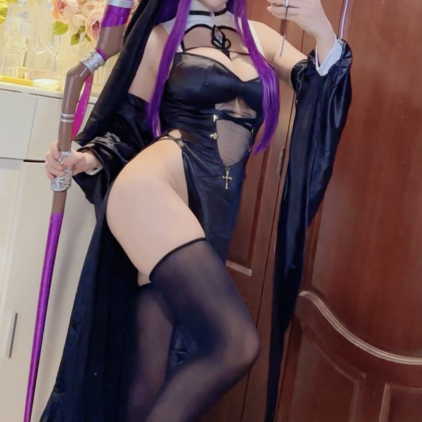 葬送のフリーレン フェルンセクシーオープンヒップシスターコスプレ【火華家】