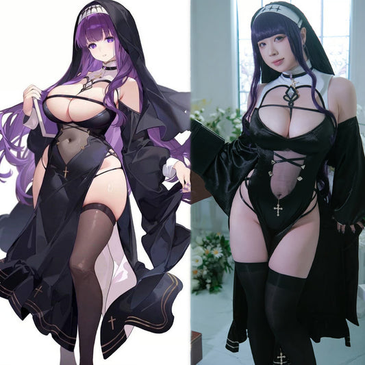 葬送のフリーレン フェルンセクシーオープンヒップシスターコスプレ【火華家】