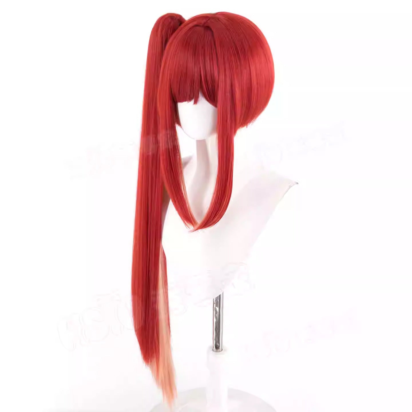 NIKKE ラピウィッグ ラピレッドフレーバーコスプレ用ウィッグ 鬘 ウィッグネット付き ワインレッド