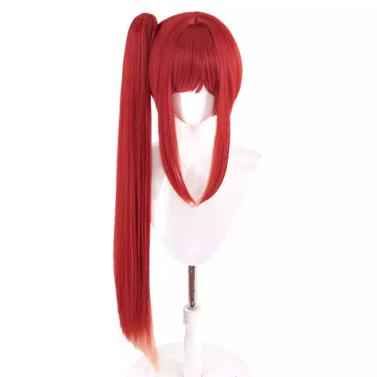 NIKKE ラピウィッグ ラピレッドフレーバーコスプレ用ウィッグ 鬘 ウィッグネット付き ワインレッド