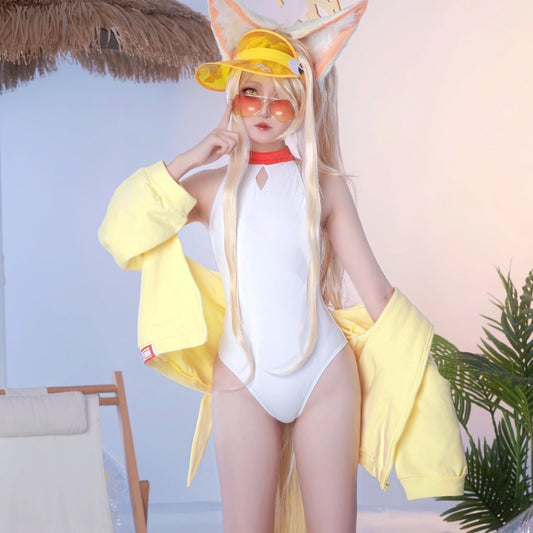 ブルーアーカイブ 百合園セイアスク水着とジャケットコスプレ 可愛い水着コスプレ【歪萌舍】