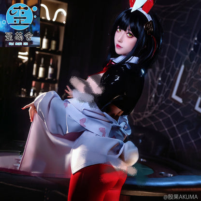 勝利の女神：NIKKE ルージュバニーガール セクシー全開逆バニーコスプレ【歪萌舍】