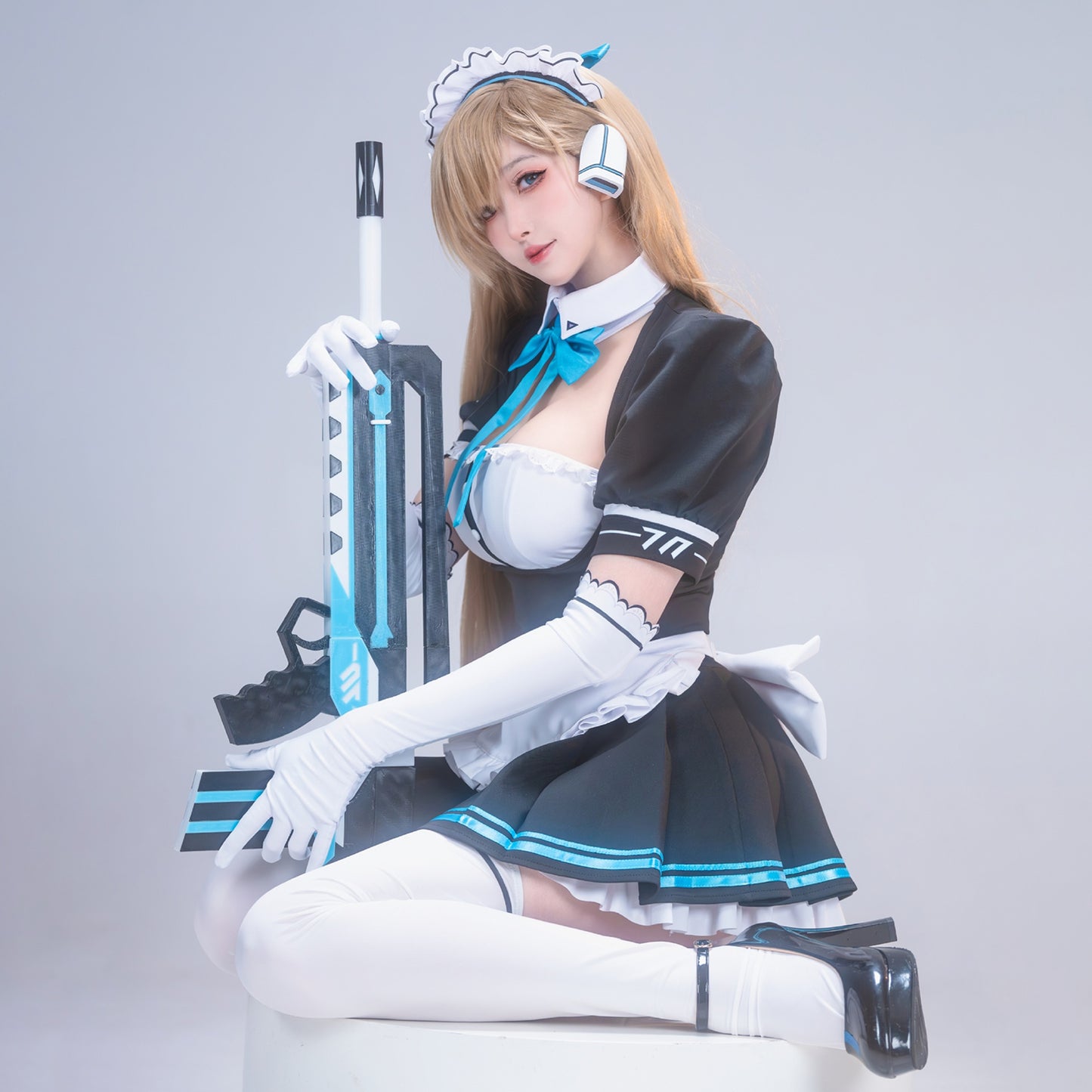 【ブルアカ】先生、お待たせ！一之瀬アスナ「C&C」王道メイド服フルセット【歪萌舍】