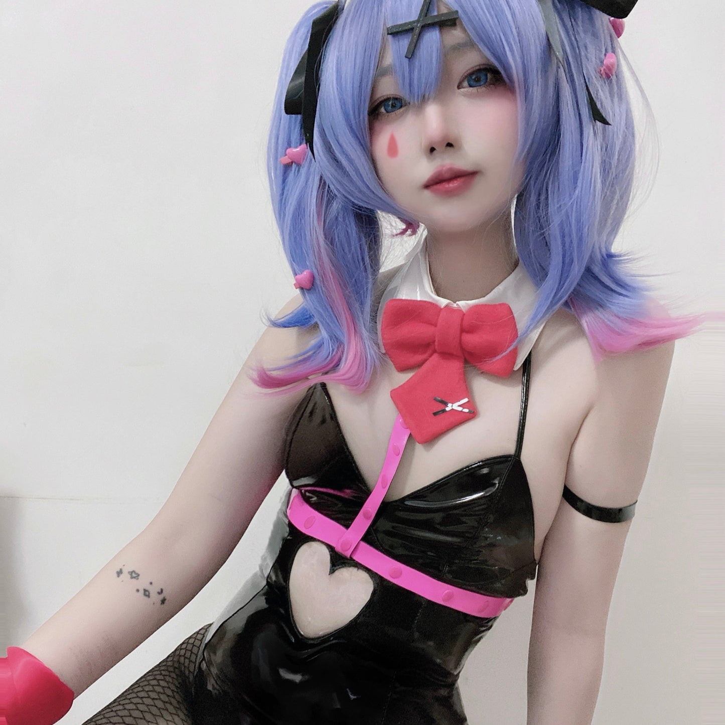 初音ミクラビットホールバニーガールレオタードコスプレ【歪萌舍】