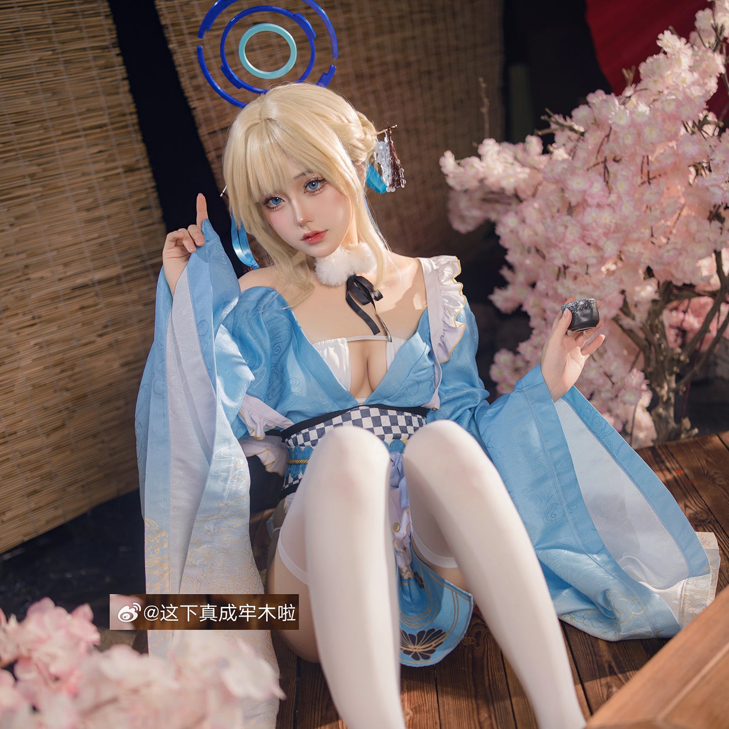 歪萌舍 ブルーアーカイブ 飛鳥馬トキ 浴衣 メイド コスプレ 衣装 高再現度 髪飾り スクエアビキニ 過激インナー ギャップ萌え