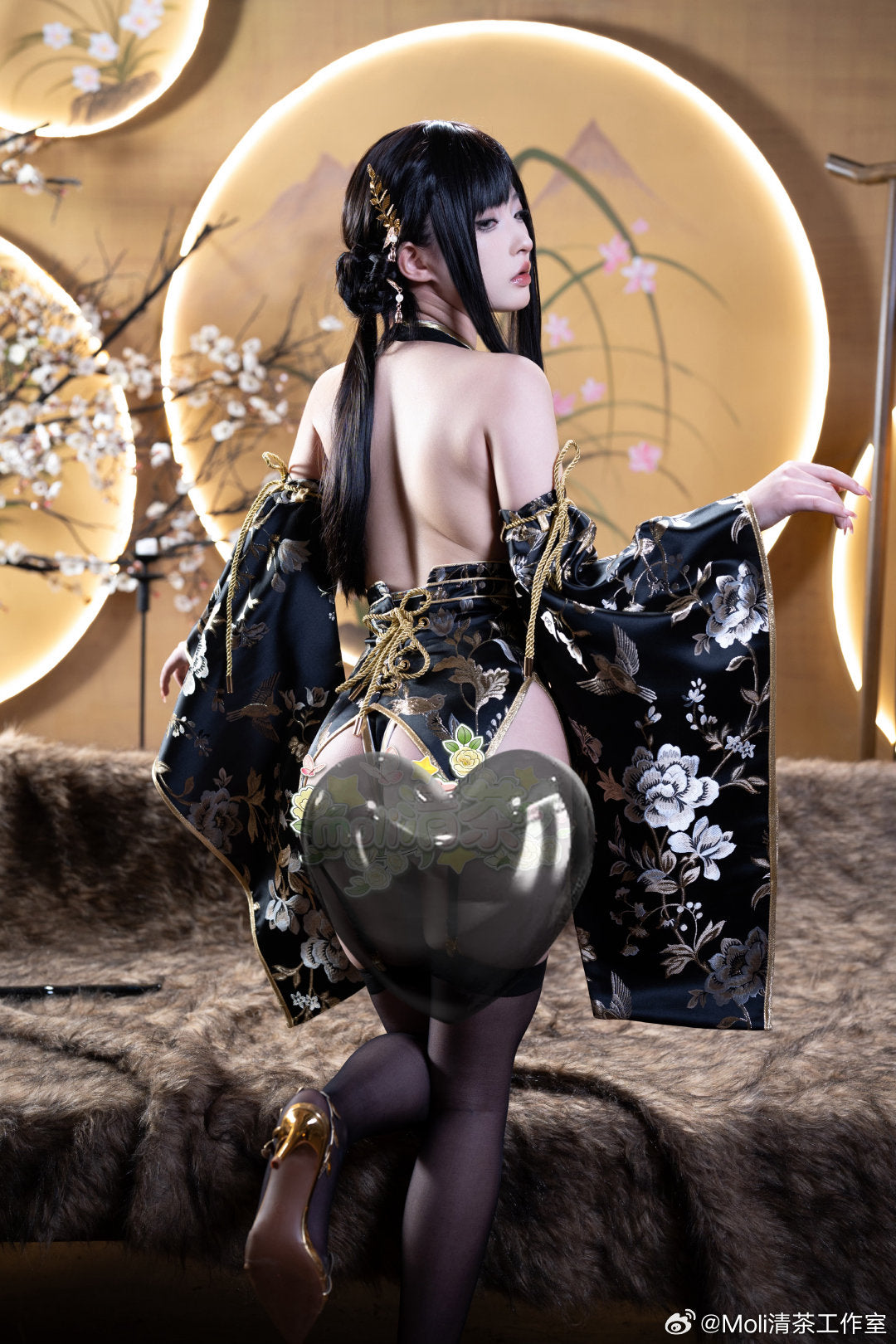 セクシーなハイレグロイヤルチャイナコスプレ セクシー和風浴衣コスプレ【MoliTEA】