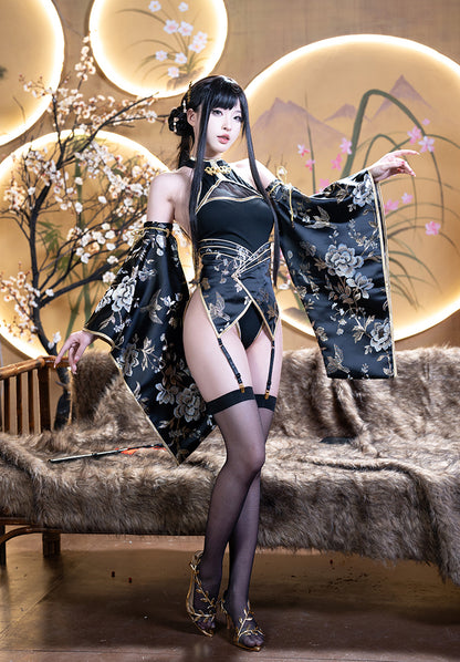 セクシーなハイレグロイヤルチャイナコスプレ セクシー和風浴衣コスプレ【MoliTEA】