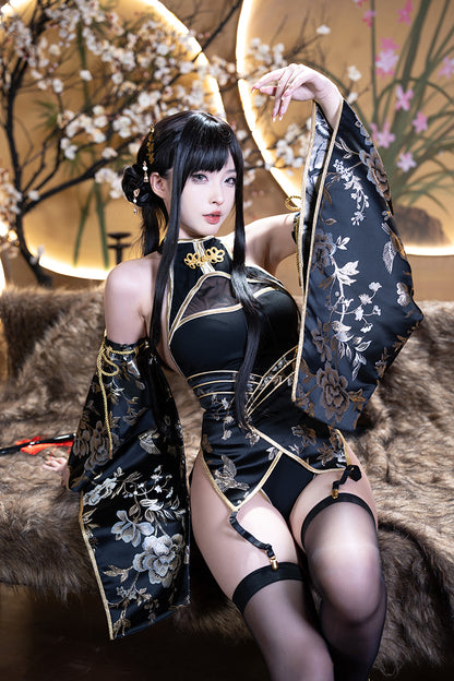 セクシーなハイレグロイヤルチャイナコスプレ セクシー和風浴衣コスプレ【MoliTEA】