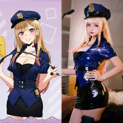 喜多川海夢 エナメルポリスガールコスプレ  着せ恋コスプレ【歪萌舍】
