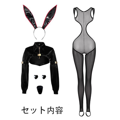 過激セクシーな逆バニーコスプレ5点セット【得体社】