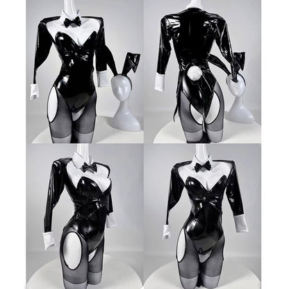 エロかわ喜多川海夢エナメルハイレグバニーガールコスプレ【里世界】