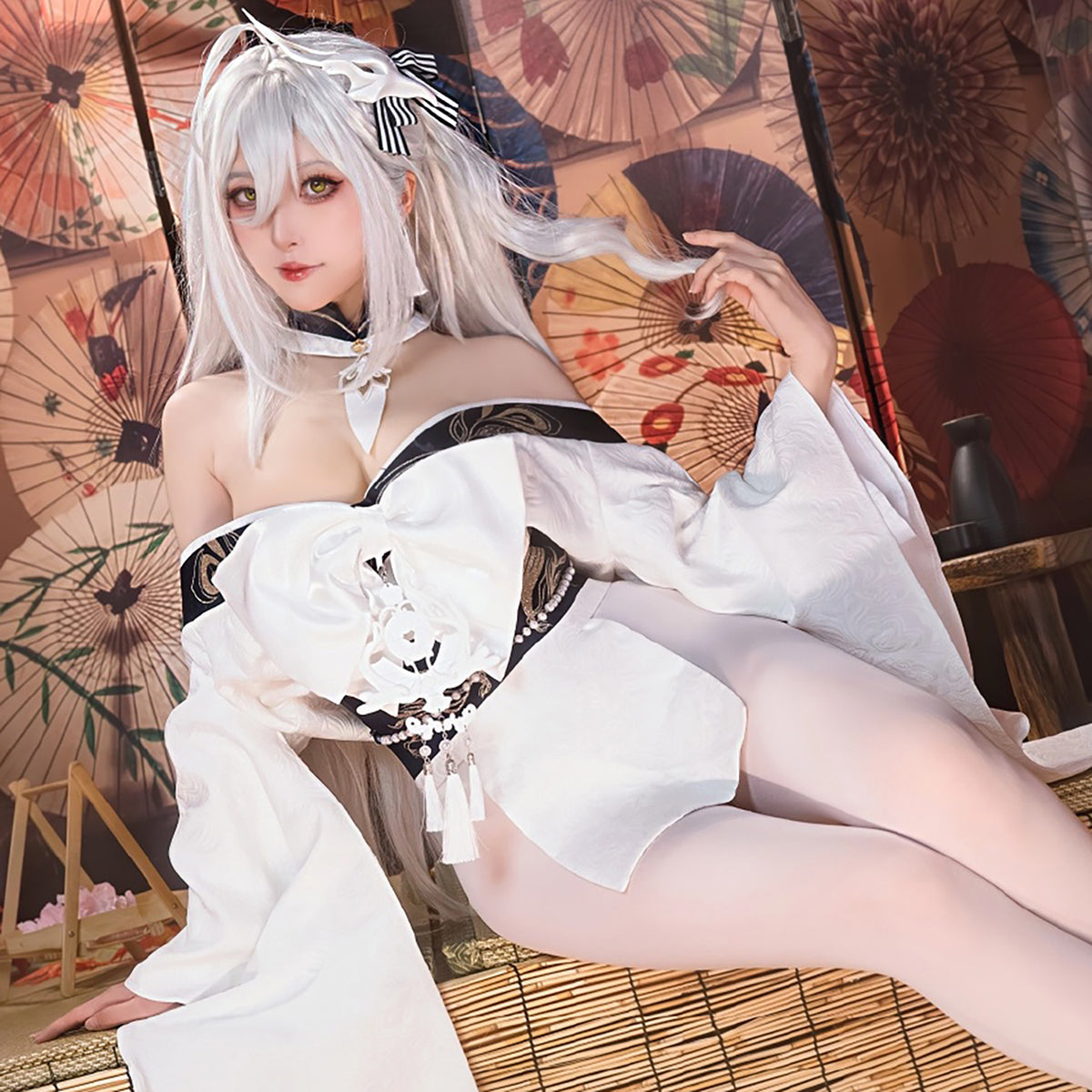 アズールレーン 白鳳 凛とした美しい和風セクシー着物コスプレ【汚汚汚山】