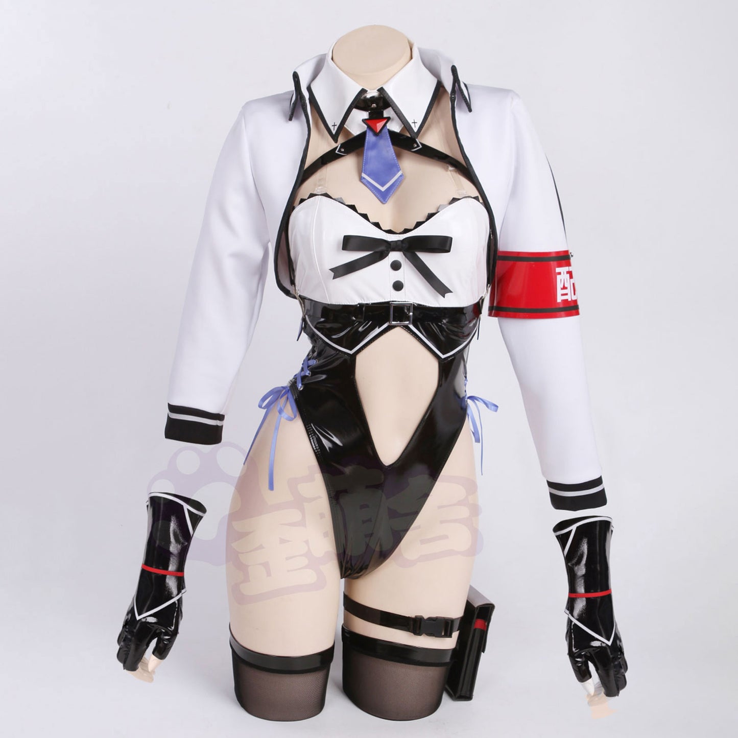 デリバリーバニーガールコスプレ エナメルハイレグレオタードバニー【歪萌舍】