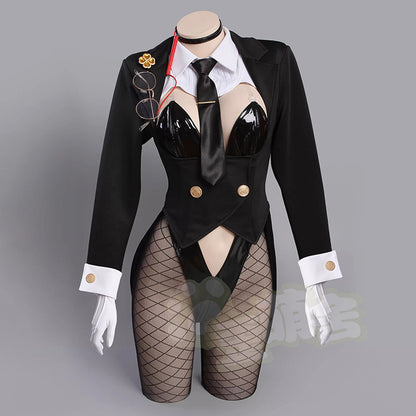 【予約】NIKKE エード セクシーエージェントバニーガールコスプレ13点セット テールジャケット ハイレグレオタード【歪萌舍】