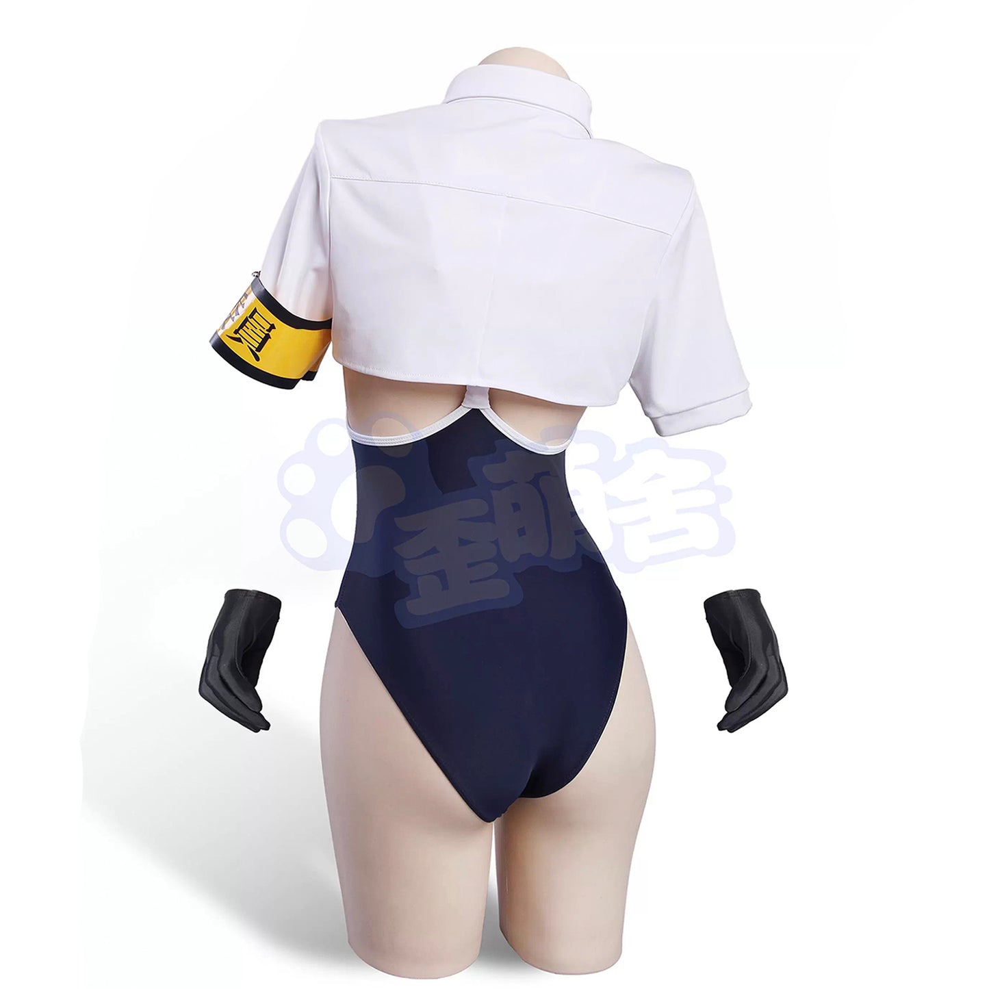 セクシーな風紀委員長スクール水着コスプレ ハイレグ水着制服【歪萌舍】
