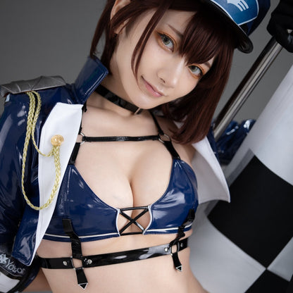 アズールレーン ボルチモアポリス風エナメルレーシングガールコスプレ RQ風【歪萌舍】