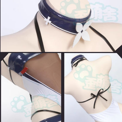 アズールレーン 信濃 RQ風エナメルレオタードコスプレセット【歪萌舍】